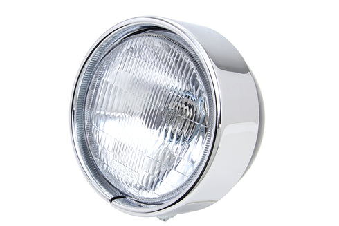 Wyatt Gatling 5-3/4 inch Headlamp Chrome Frenched Trim Ring - 33-0545