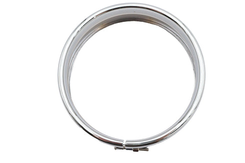Wyatt Gatling 5-3/4 inch Headlamp Chrome Frenched Trim Ring - 33-0545