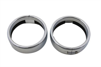 Wyatt Gatling Spotlamp Chrome Frenched Trim Ring Set - 33-0546