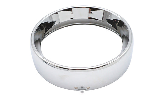 Wyatt Gatling 7 inch Headlamp Chrome Frenched Trim Ring - 33-0548