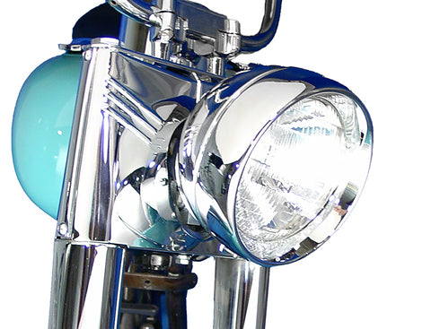 Wyatt Gatling 7 inch Headlamp Chrome Frenched Trim Ring - 33-0548