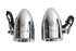 Wyatt Gatling Chrome Torpedo Marker Lamp Set with Clear Lens - 33-0580