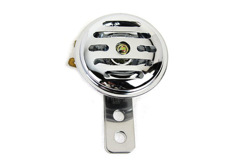 Wyatt Gatling Slotted Style 12 Volt Mini Horn Chrome - 33-0586