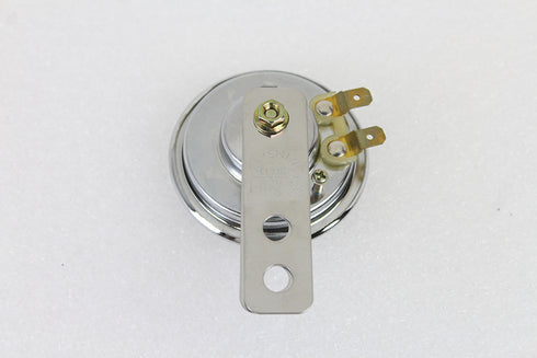 Wyatt Gatling Slotted Style 12 Volt Mini Horn Chrome - 33-0586