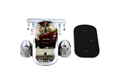 Wyatt Gatling Chrome Tombstone Tail Lamp Assembly - 33-0597