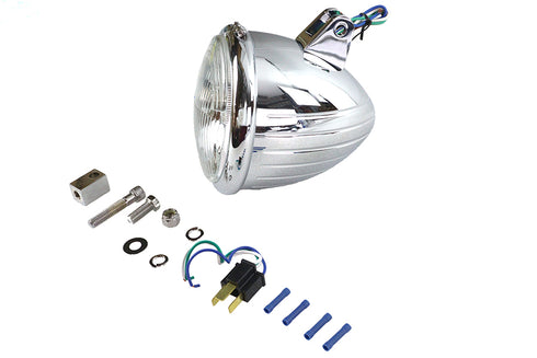 Wyatt Gatling 5-3/4 inch Headlamp Assembly Teardrop Style - 33-0606