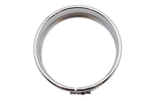 Wyatt Gatling 5-3/4 inch Outer Headlamp Chrome Frenched Trim Ring - 33-0607