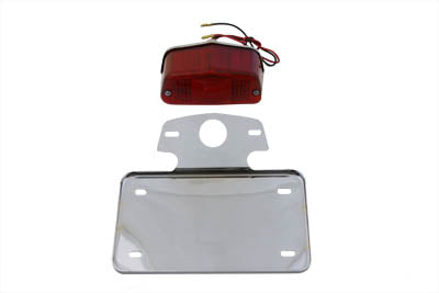 V-Twin Tail Lamp and License Plate Set Lucas Style - 33-0611