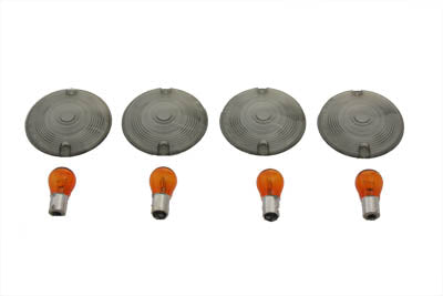 Wyatt Gatling Turn Signal Flat Style Lens Kit Smoked - 33-0616