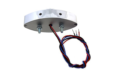 Wyatt Gatling Spike Style Chrome LED License Plate Lamp - 33-0619