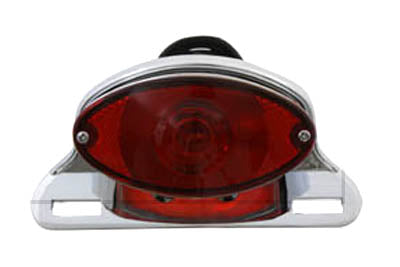 Wyatt Gatling Chrome Cateye Tail Lamp Assembly - 33-0621