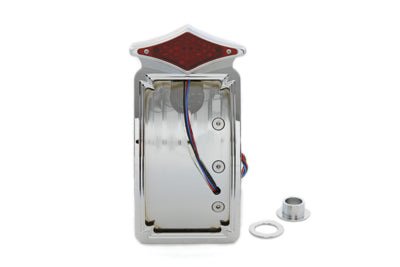 V-Twin Diamond LED Tail Lamp Assembly Vertical Curved Style - 33-0631