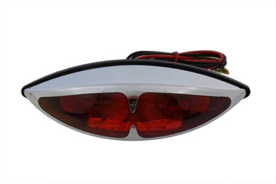 Wyatt Gatling Chrome ABS Big Eye Red Lens Tail Lamp - 33-0644