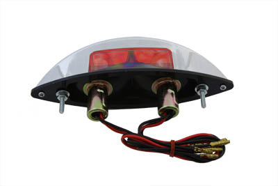 Wyatt Gatling Chrome ABS Big Eye Red Lens Tail Lamp - 33-0644