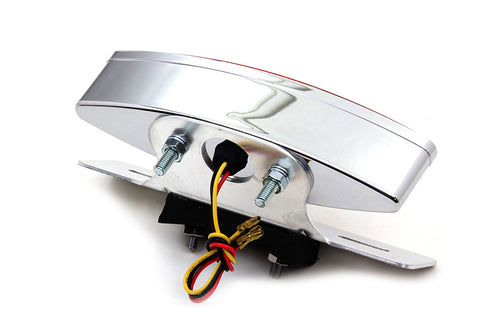 Wyatt Gatling Chrome Snake Eye Fender Mount LED Tail Lamp Kit - 33-0651