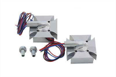 Wyatt Gatling Chrome Maltese Marker Lamp Set - 33-0671