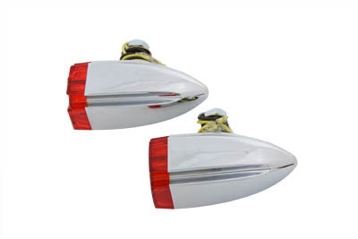 Wyatt Gatling Red Lens with Amber LED Marker Lamp Set - 33-0675