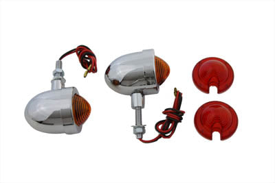 Wyatt Gatling Chrome Egg Style Marker Lamp Set - 33-0677