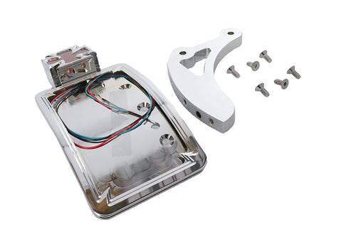 V-Twin Chrome Curved Maltese Style Tail Lamp Kit - 33-0687