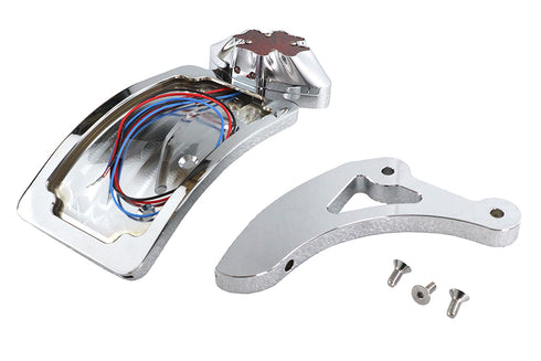 V-Twin Chrome Maltese Tail Lamp Assembly - 33-0693