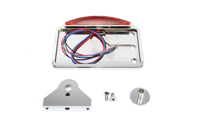 V-Twin Chrome LED Slice Style Tail Lamp Assembly - 33-0721