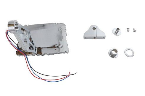 V-Twin Chrome Skull Style Tail Lamp Assembly - 33-0722