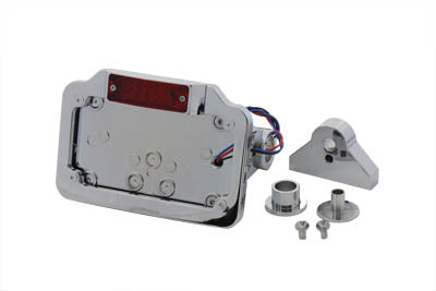 V-Twin Chrome Plain Style Tail Lamp Assembly - 33-0723