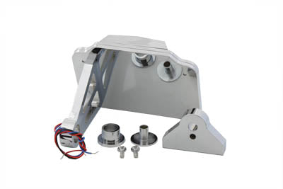 V-Twin Chrome Plain Style Tail Lamp Assembly - 33-0723