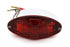 Wyatt Gatling Oval Tail Lamp with Maltese Inset Red Lens with Red Cross - 33-0751