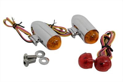 Wyatt Gatling Bullet Marker Lamp Set with Red and Amber LEDs - 33-0762