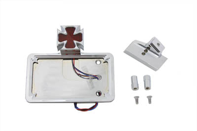 V-Twin Chrome Horizontal LED Tail Lamp Kit Maltese Style - 33-0769