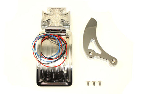 Wyatt Gatling Chrome Curved Tail Lamp Kit Maltese Type - 33-0803