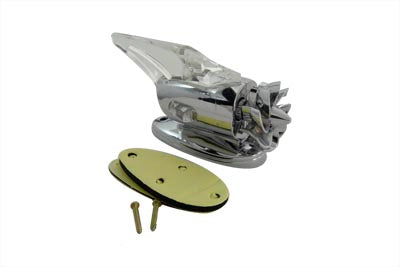 Wyatt Gatling Chrome Fan Marker Lamp Red - 33-0877