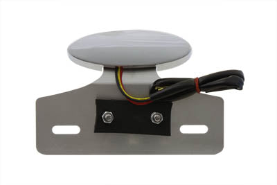 Wyatt Gatling Chrome Mini LED Cateye Tail Lamp Clear Lens - 33-0911