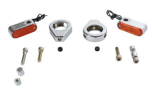 Wyatt Gatling Turn Signal Kit Front with 39mm Fork Clamps - 33-0913