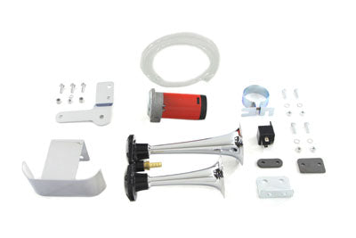 V-Twin Chrome Universal Air Horn Kit - 33-0922