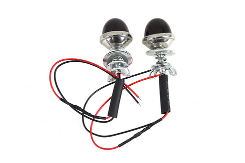 Wyatt Gatling License Plate Frame Bolt Set With Glass Lens And LED Light - 33-0984