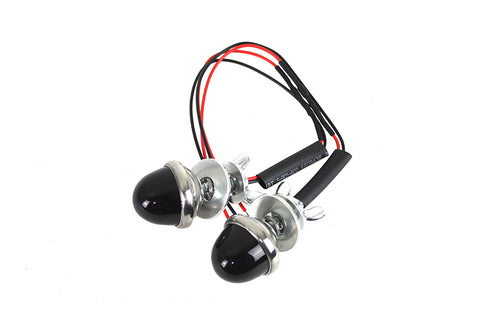 Wyatt Gatling License Plate Frame Bolt Set With Glass Lens And LED Light - 33-0984