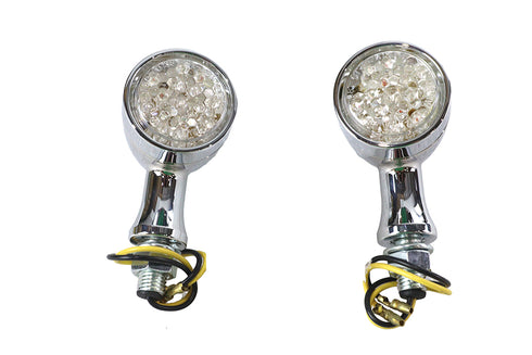 Wyatt Gatling LED Bullet Marker Lamp Set Chrome - 33-1003