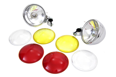 V-Twin Chrome Spotlamp Set - 33-1041