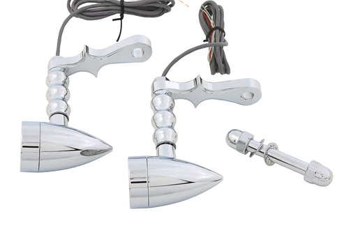 Wyatt Gatling Turn Signal Set Bullet Amber - 33-1070