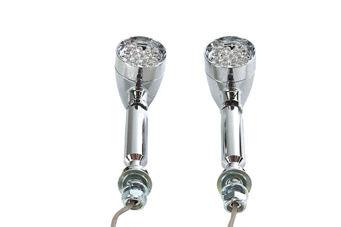 Wyatt Gatling Turn Signal Set Bullet Red with Long Stud - 33-1073