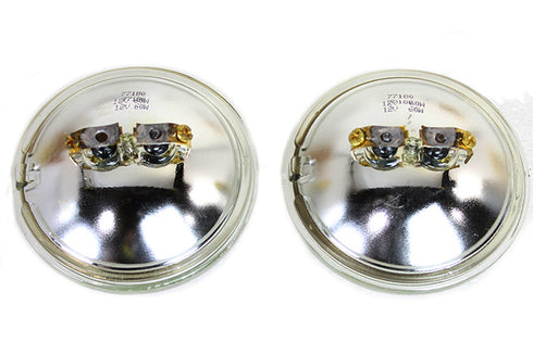 Wyatt Gatling Clear 4-1/2 inch 12 Volt Sealed Beam Spotlamp Bulb Set - 33-1087