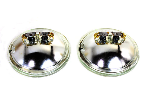 Wyatt Gatling Clear 4-1/2 inch 12 Volt Sealed Beam Spotlamp Bulb Set - 33-1087