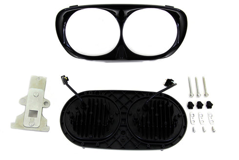 Wyatt Gatling Black Dual LED Headlamp Unit - 33-1101