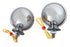 Wyatt Gatling Chrome Turn Signal Set Bullet with Amber Lens - 33-1124