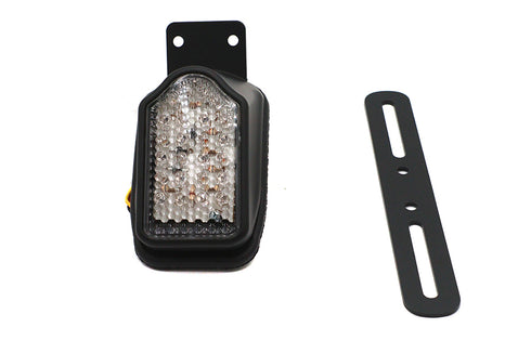 Wyatt Gatling Black Mini Tombstone Tail Lamp with Bracket - 33-1133