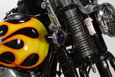 Wyatt Gatling Blue Faceted Tail Lamp Lens Set - 33-1140