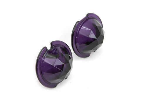 Wyatt Gatling Tail Lamp Lens Set Faceted Purple - 33-1142
