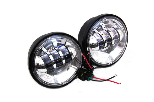 Wyatt Gatling 4-1/2 inch LED Spotlamp Assembly Chrome - 33-1145